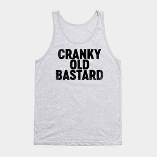 Cranky Old Bastard (Black) Funny Tank Top